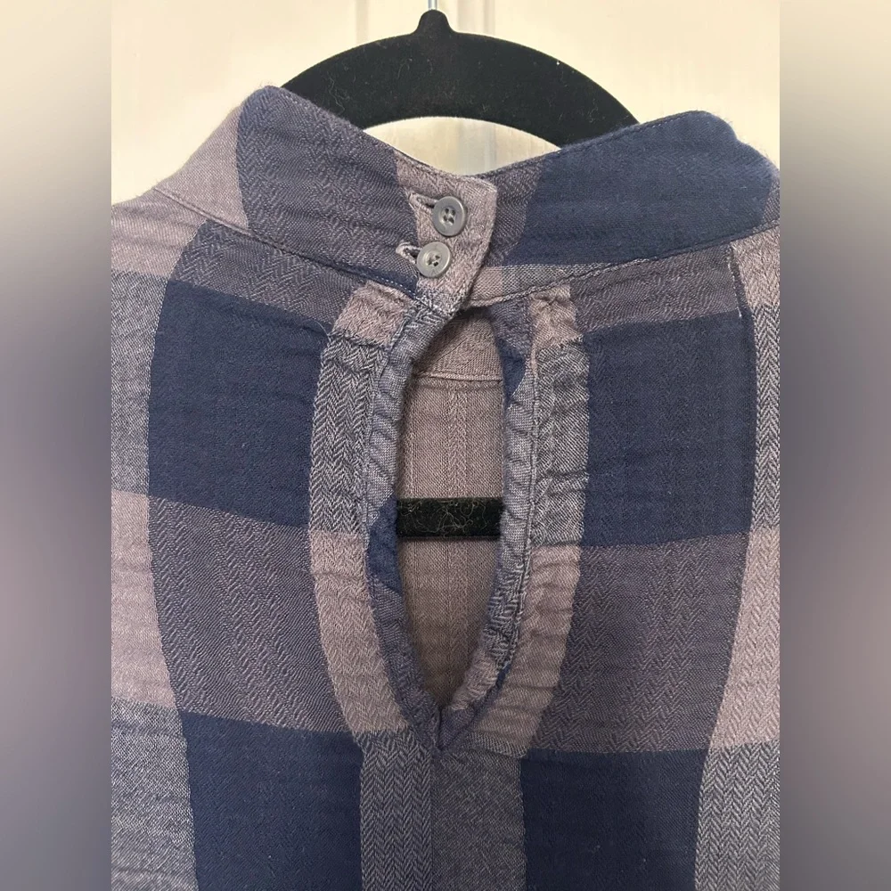 Anthropologie Cloth & Stone Plaid Swing Dress Size Small - Picture 7 of 9